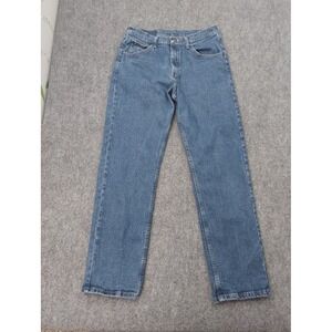Wrangler Jeans Mens 32x32 Blue Straight Leg Denim Medium Wash Work Western
